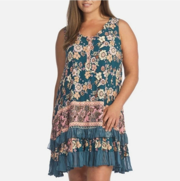 Floral Mini Ruffle Dress - Picture 10 of 10